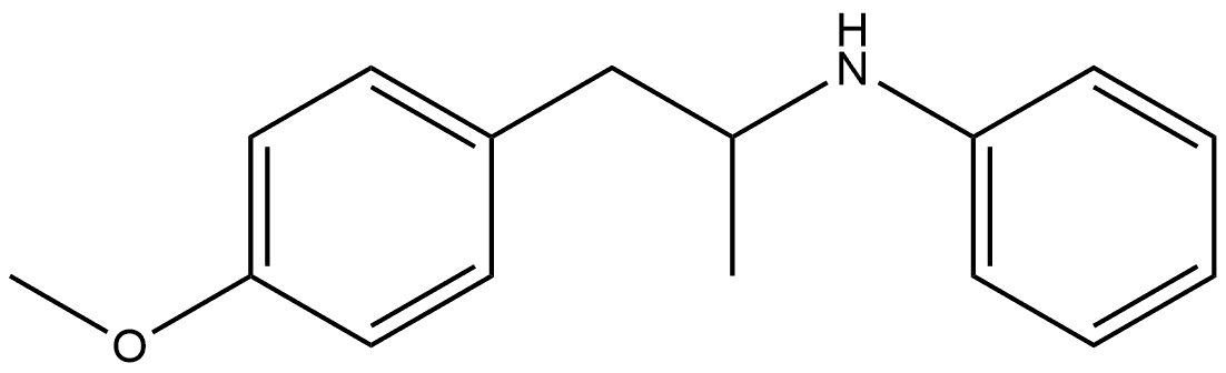 Benzeneethanamine, 4-methoxy-α-methyl-N-phenyl- Structure