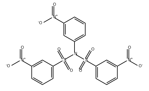 Benzenesulfonamide, 3-nitro-N-(3-nitrophenyl)-N-[(3-nitrophenyl)sulfonyl]- Structure