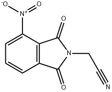 2H-Isoindole-2-acetonitrile, 1,3-dihydro-4-nitro-1,3-dioxo- 구조식 이미지