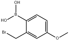 Boronic acid, B-[2-(bromomethyl)-4-methoxyphenyl]- Structure