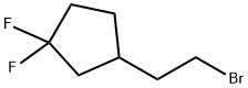 3-(2-bromoethyl)-1,1-difluorocyclopentane Structure