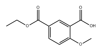 1,3-Benzenedicarboxylic acid, 4-methoxy-, 1-ethyl ester Structure