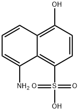 1-Naphthalenesulfonic acid, 8-amino-4-hydroxy- 구조식 이미지
