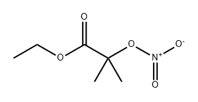 Propanoic acid, 2-methyl-2-(nitrooxy)-, ethyl ester 구조식 이미지