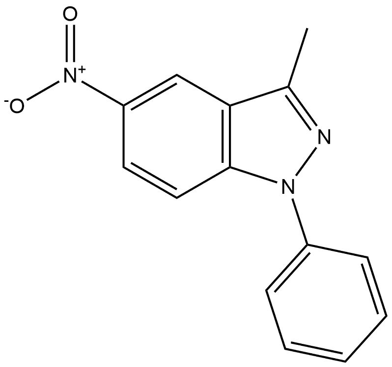 3-Methyl-5-nitro-1-phenyl-1H-indazole Structure