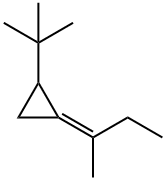 Cyclopropane, 1-(1,1-dimethylethyl)-2-(1-methylpropylidene)-, (Z)- (9CI) 구조식 이미지