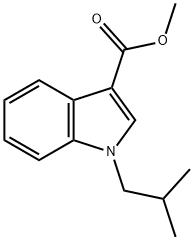 1H-Indole-3-carboxylic acid, 1-(2-methylpropyl)-, methyl ester 구조식 이미지