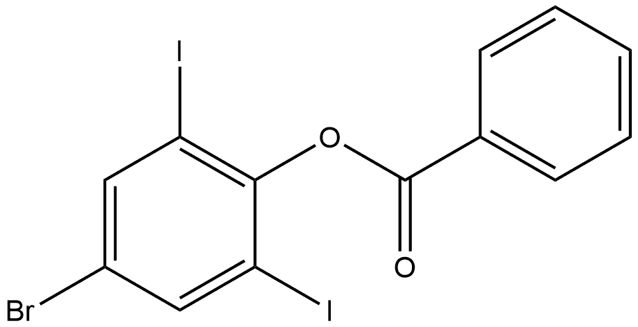 Phenol, 4-bromo-2,6-diiodo-, 1-benzoate Structure