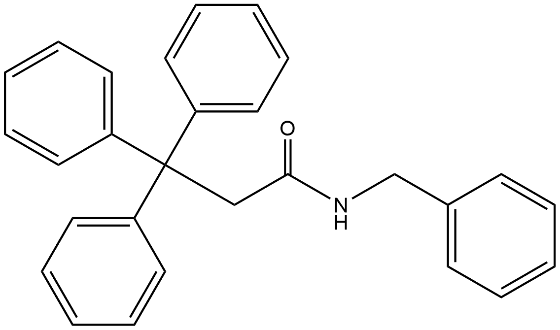 β,β-Diphenyl-N-(phenylmethyl)benzenepropanamide Structure