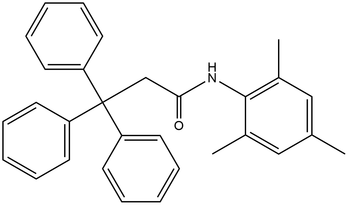 β,β-Diphenyl-N-(2,4,6-trimethylphenyl)benzenepropanamide Structure