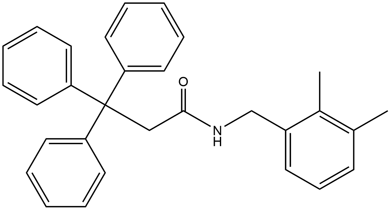 N-[(2,3-Dimethylphenyl)methyl]-β,β-diphenylbenzenepropanamide Structure