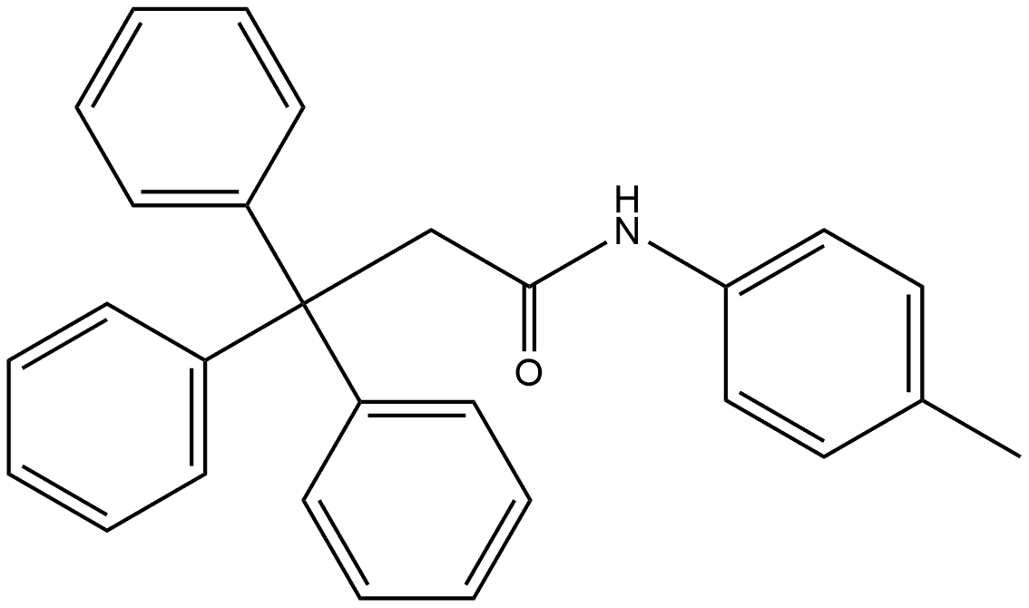 N-(4-Methylphenyl)-β,β-diphenylbenzenepropanamide Structure