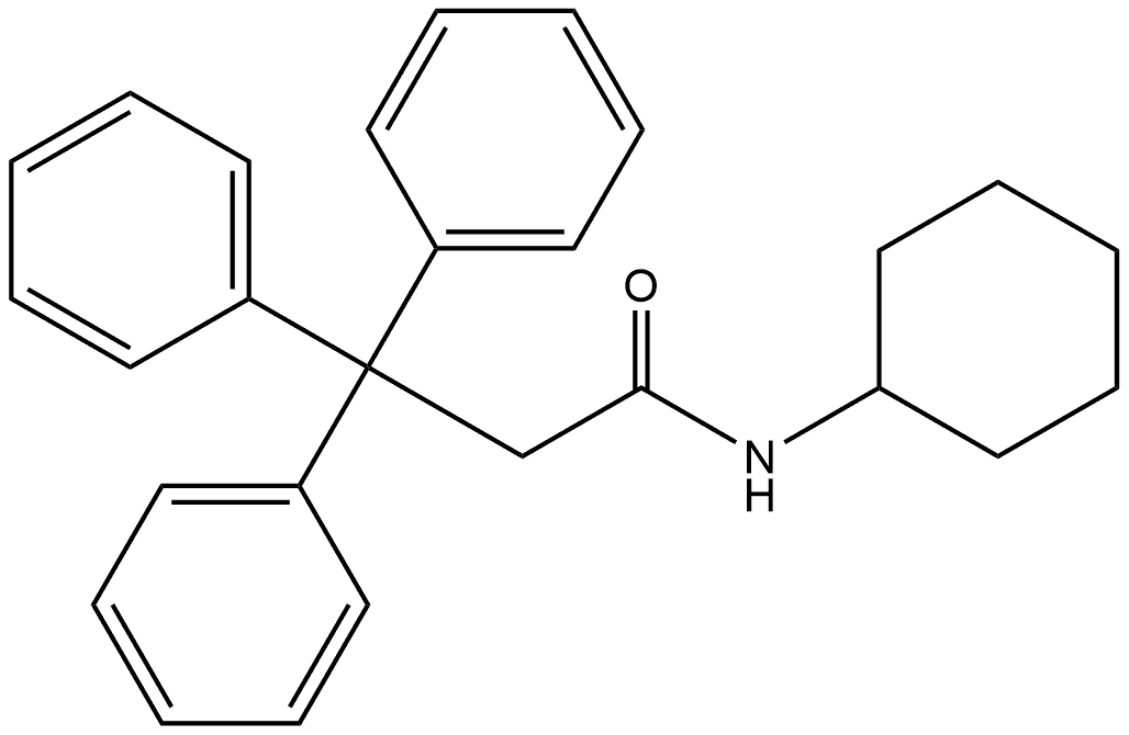 N-Cyclohexyl-β,β-diphenylbenzenepropanamide Structure