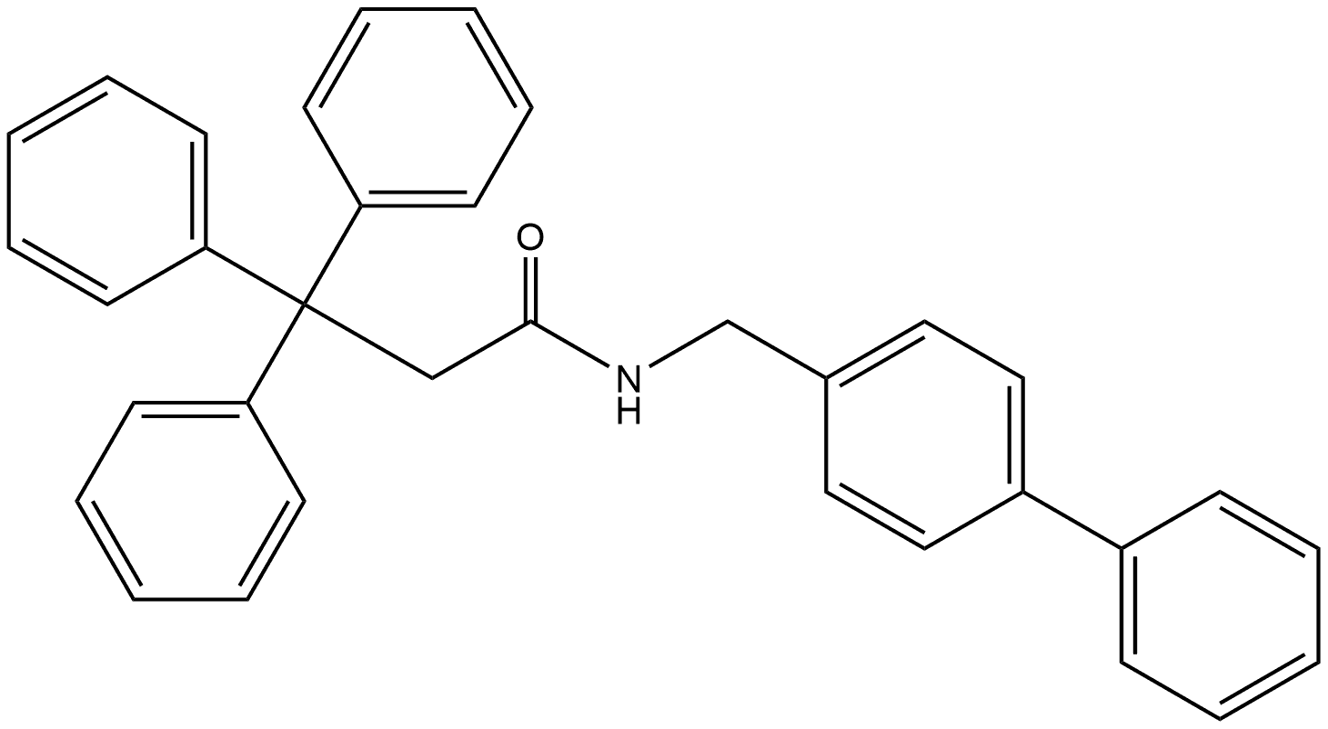 N-([1,1'-Biphenyl]-4-ylmethyl)-β,β-diphenylbenzenepropanamide Structure