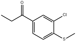 1-(3-Chloro-4-(methylthio)phenyl)propan-1-one Structure