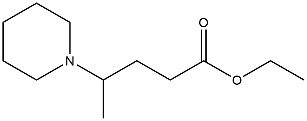 1-Piperidinebutanoic acid, γ-methyl-, ethyl ester Structure