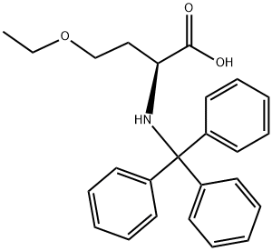 L-Homoserine, O-ethyl-N-(triphenylmethyl)- Structure