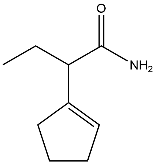 1-?Cyclopentene-?1-?acetamide, α-?ethyl- Structure