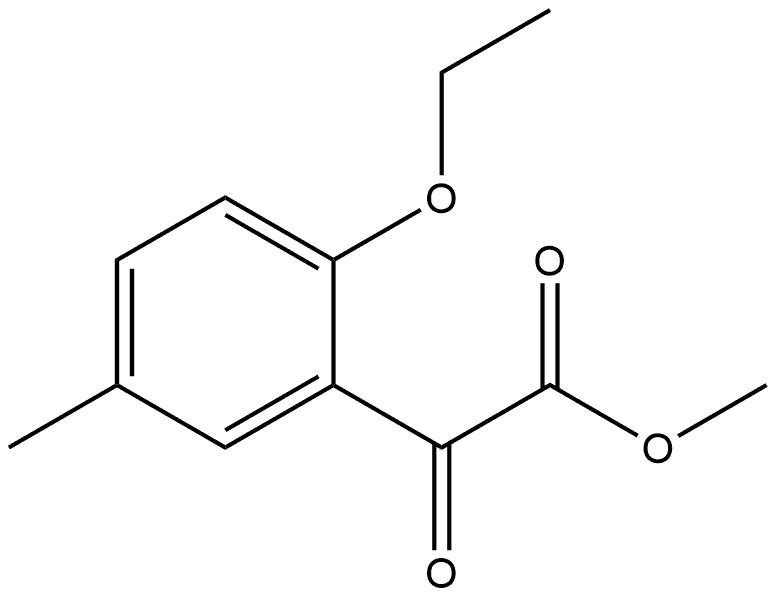 Methyl 2-ethoxy-5-methyl-α-oxobenzeneacetate Structure