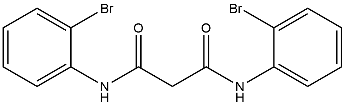 N1,N3-Bis(2-bromophenyl)propanediamide Structure