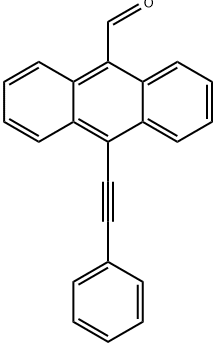 9-Anthracenecarboxaldehyde, 10-(2-phenylethynyl)- Structure