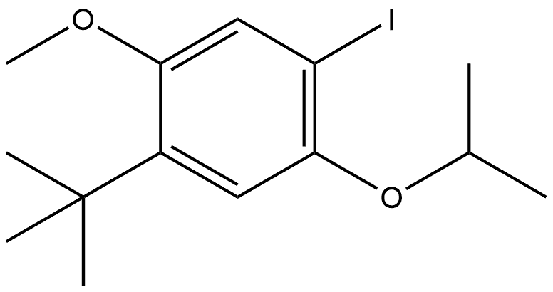 1-(1,1-Dimethylethyl)-4-iodo-2-methoxy-5-(1-methylethoxy)benzene Structure