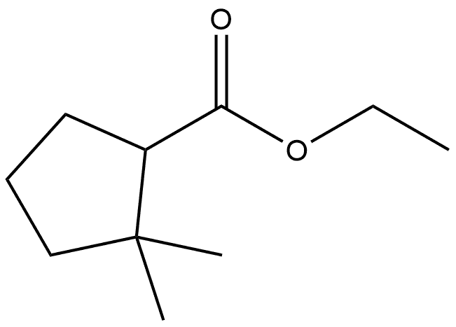 ethyl 2,2-dimethylcyclopentane-1-carboxylate Structure