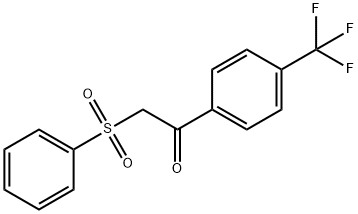 Ethanone, 2-(phenylsulfonyl)-1-[4-(trifluoromethyl)phenyl]- Structure