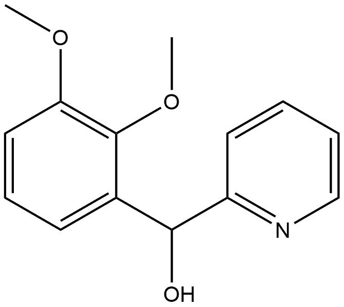 α-(2,3-Dimethoxyphenyl)-2-pyridinemethanol Structure