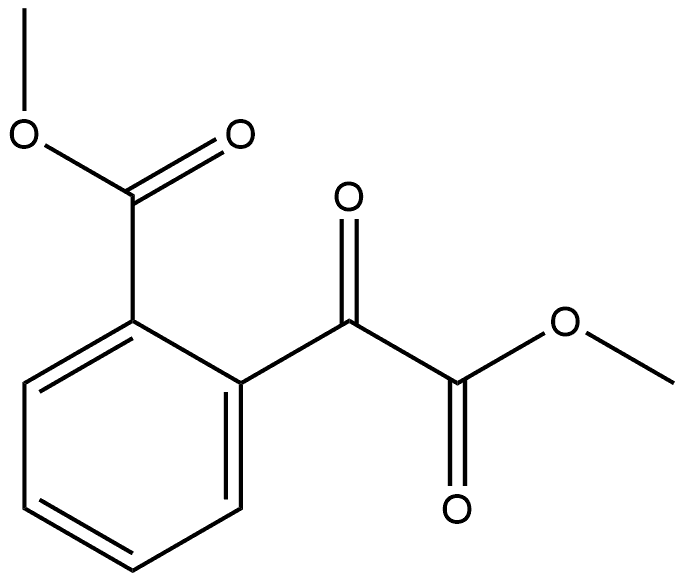 Benzeneacetic acid, 2-(methoxycarbonyl)-α-oxo-, methyl ester Structure