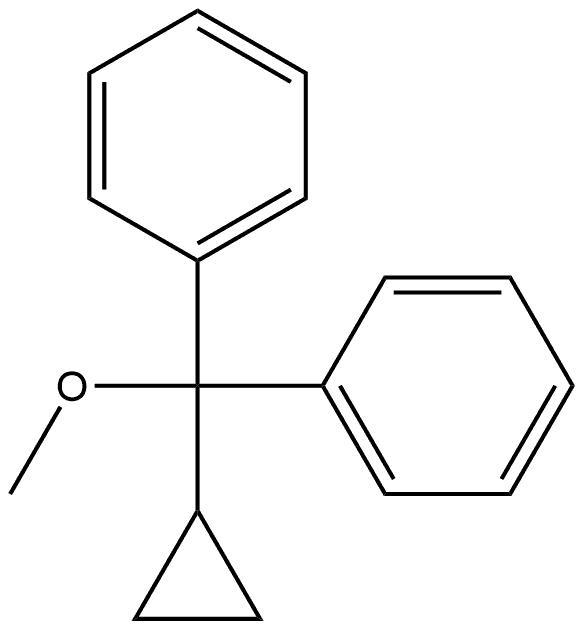 Ether, cyclopropyldiphenylmethyl methyl Structure