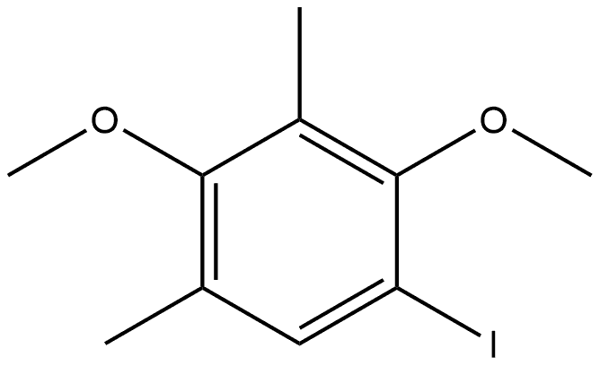 1-Iodo-2,4-dimethoxy-3,5-dimethylbenzene Structure