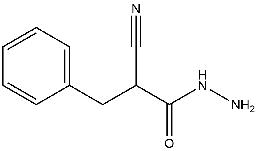 2-Cyano-3-phenylpropanehydrazide 구조식 이미지