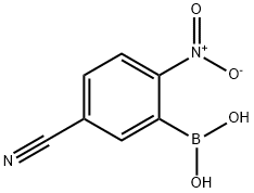 Boronic acid, B-(5-cyano-2-nitrophenyl)- 구조식 이미지