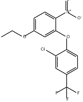 2-[2-chloro-4-(trifluoromethyl)phenoxy]-4-ethoxy-1-nitrobenzene Structure