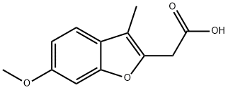 2-Benzofuranacetic acid, 6-methoxy-3-methyl- 구조식 이미지