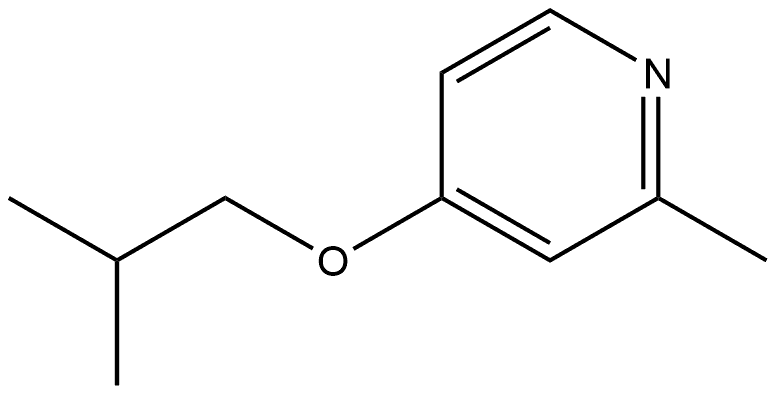 Pyridine, 2-methyl-4-(2-methylpropoxy)- Structure