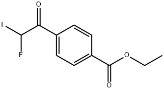 Benzoic acid, 4-(2,2-difluoroacetyl)-, ethyl ester Structure