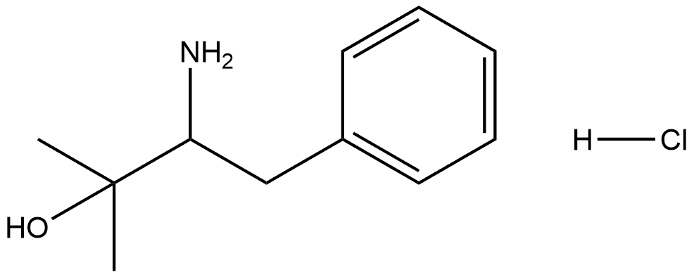 3-Amino-2-methyl-4-phenylbutan-2-ol  hydrochloride Structure