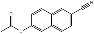 2-Naphthalenecarbonitrile, 6-(acetyloxy)- Structure