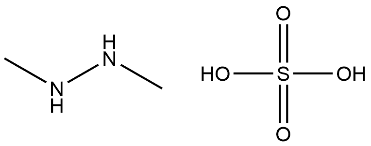 Hydrazine, 1,2-dimethyl-, sulfate (1:1) (ACI) Structure