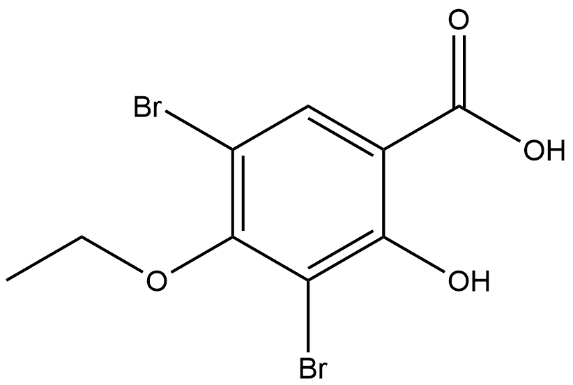 3,5-Dibromo-4-ethoxy-2-hydroxybenzoic acid Structure