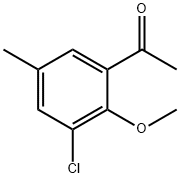 Ethanone, 1-(3-chloro-2-methoxy-5-methylphenyl)- Structure