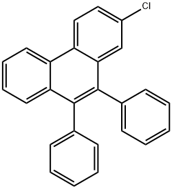 Phenanthrene, 2-chloro-9,10-diphenyl- Structure