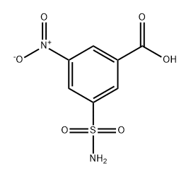 Benzoic acid, 3-(aminosulfonyl)-5-nitro- Structure