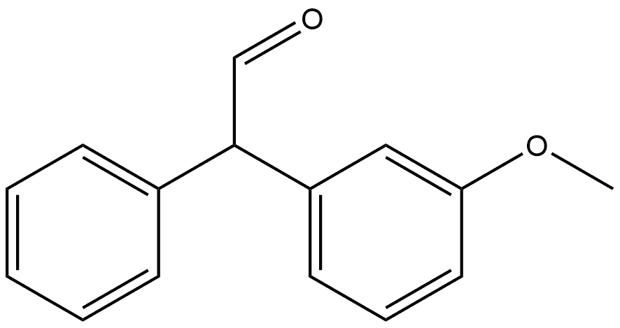 2-(3-methoxyphenyl)-2-phenylacetaldehyde 구조식 이미지