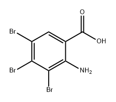 Benzoic acid, 2-amino-3,4,5-tribromo- Structure