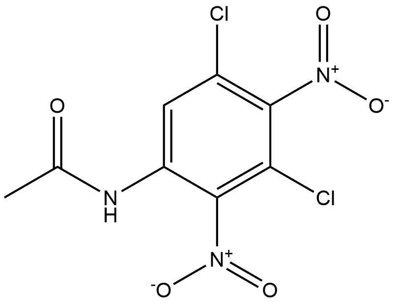 N-(3,5-Dichloro-2,4-dinitrophenyl)acetamide Structure