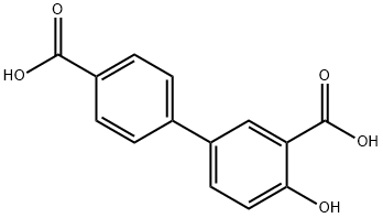 [1,1'-Biphenyl]-3,4'-dicarboxylic acid, 4-hydroxy- Structure