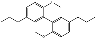 1,1'-Biphenyl, 2,2'-dimethoxy-5,5'-dipropyl- Structure